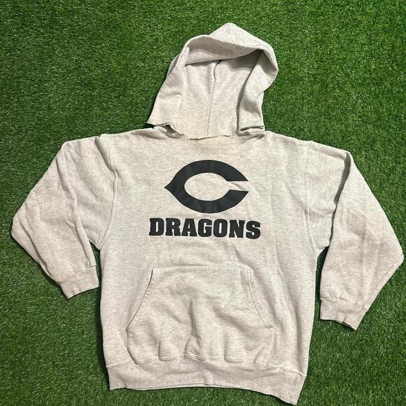 Vintage "Chico Dragons" Sports Hoodie in Gray - Picture 1 of 7